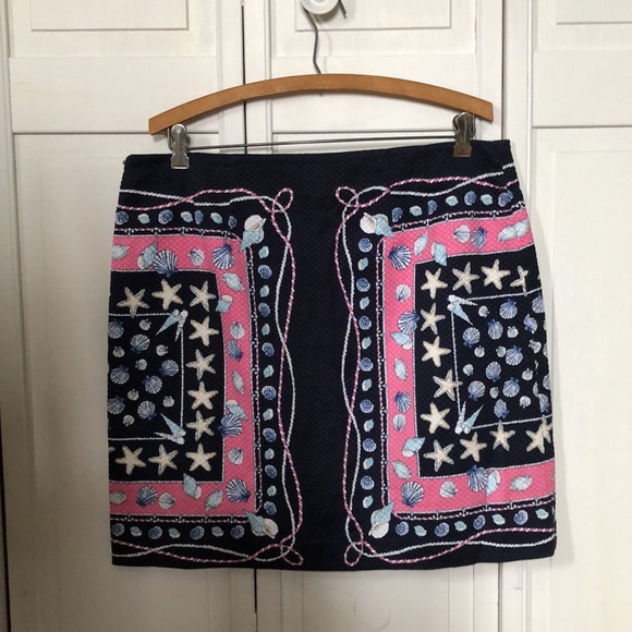 Summer seashell print skirt - Picture 2 of 4